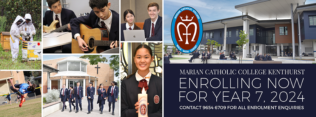 Marian Catholic College Kenthurst Enrolling Now for Year 7 2023. Contact 9654 6709 for all enrolment enquiries