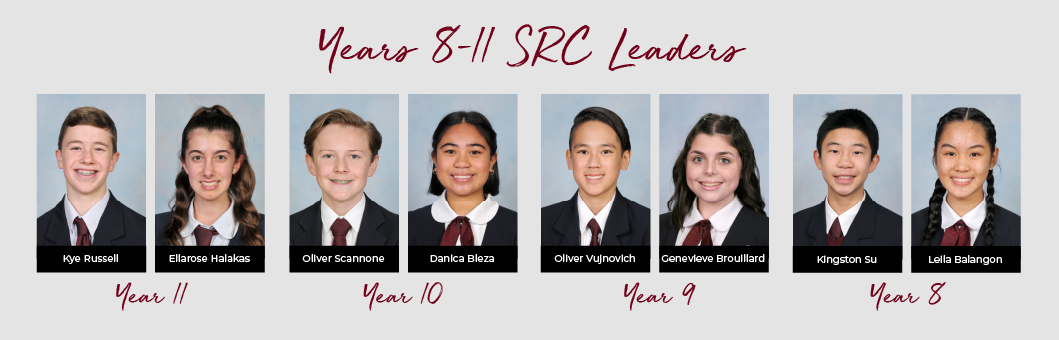 Marian Catholic College 2021 Year 8 to Year 11 Leaders