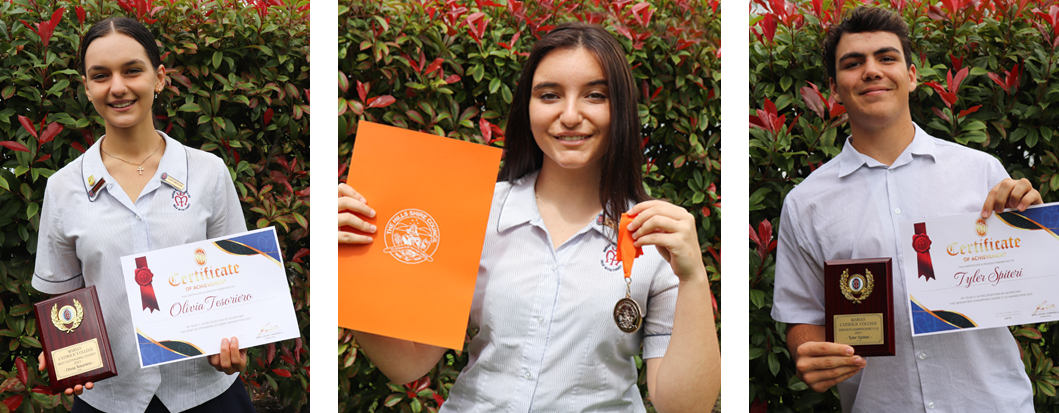 year 11 students receiving awards
