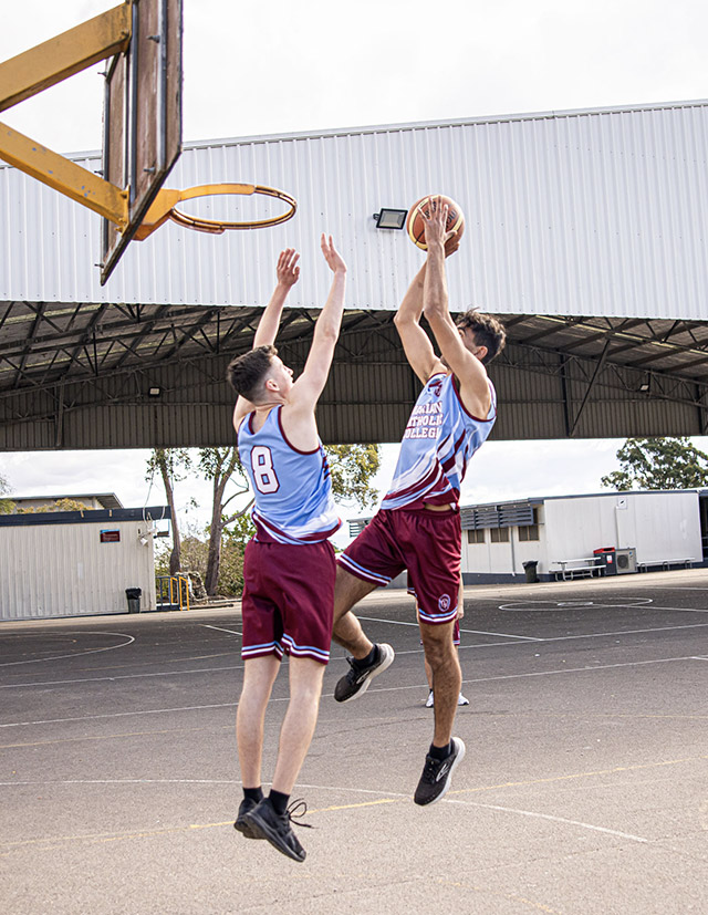 Basketball court at Marian Catholic College Kenthurst