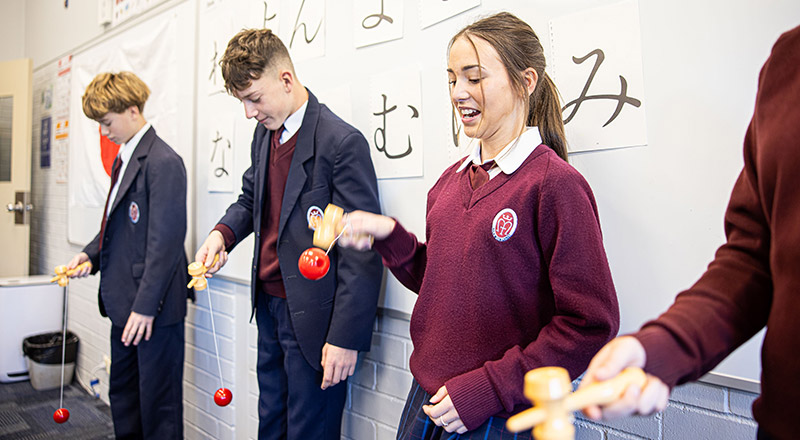 Language lesson at Marian Catholic College Kenthurst
