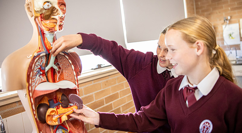 Science lesson at Marian Catholic College Kenthurst