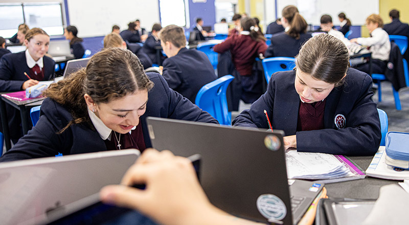 Classroom learning at Marian Catholic College Kenthurst