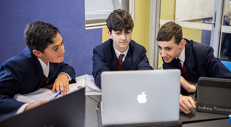 Learning devices at Marian Catholic College Kenthurst