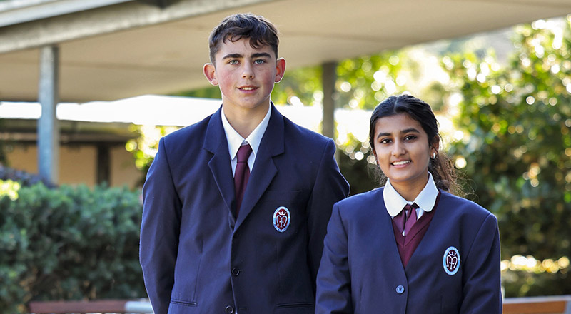 Welcoming students at Marian Catholic College Kenthurst