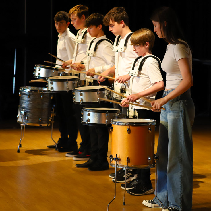 Drum group at Marian Catholic College Kenthurst